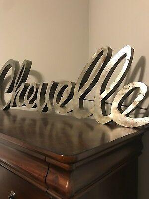 Chevelle Logo - CHEVELLE LOGO METAL Man Cave/Garage Wall Art