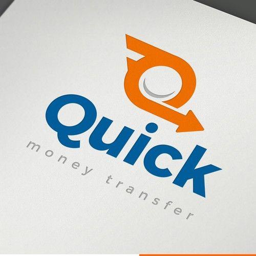 Quick Logo - Modern, stylish and clean design logo for new money transfer service