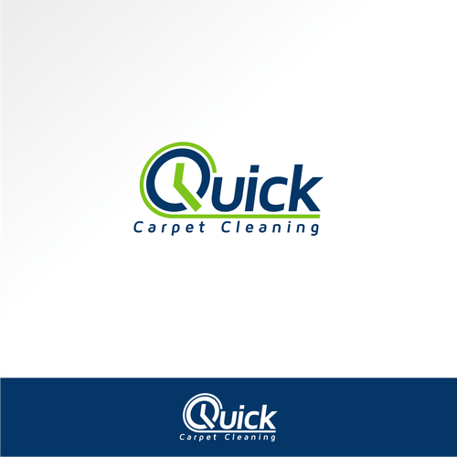 Quick Logo - Simple logo for Quick Carpet Cleaning. Logo design contest