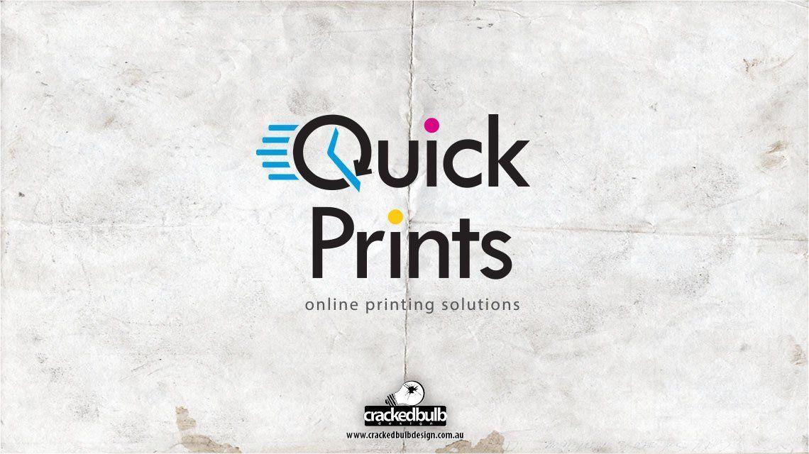 Quick Logo - Quick Prints Logo Design - Cracked Bulb Design | Web design ...