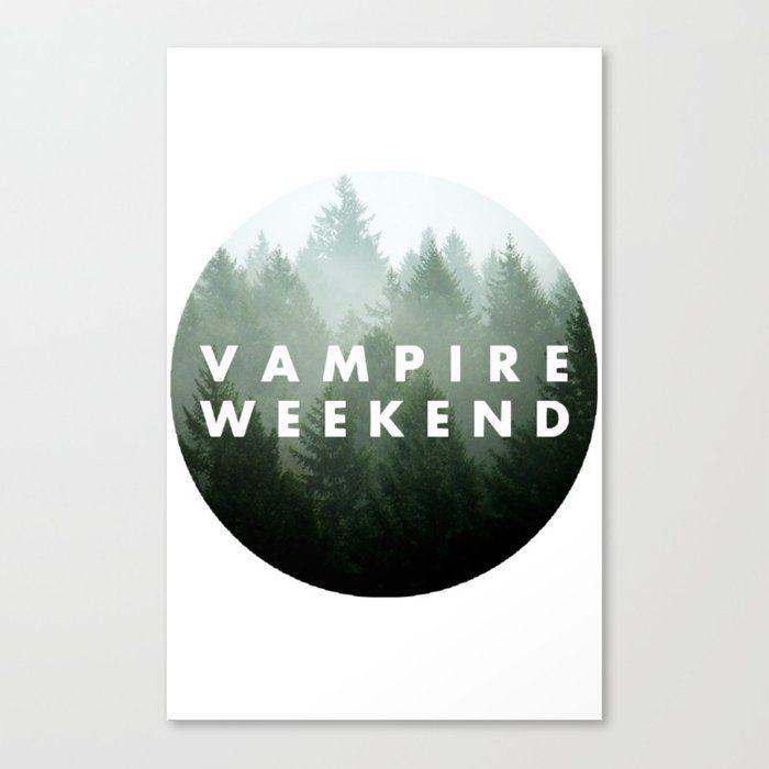 Trees Logo - Vampire Weekend trees logo Canvas Print by elianne