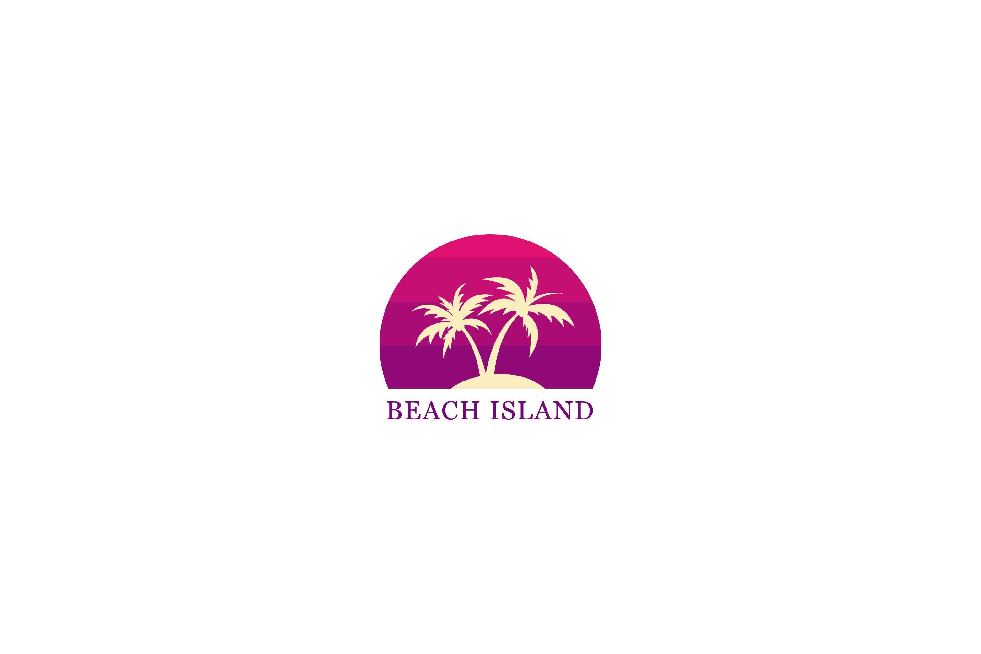 Trees Logo - Two palm trees logo design