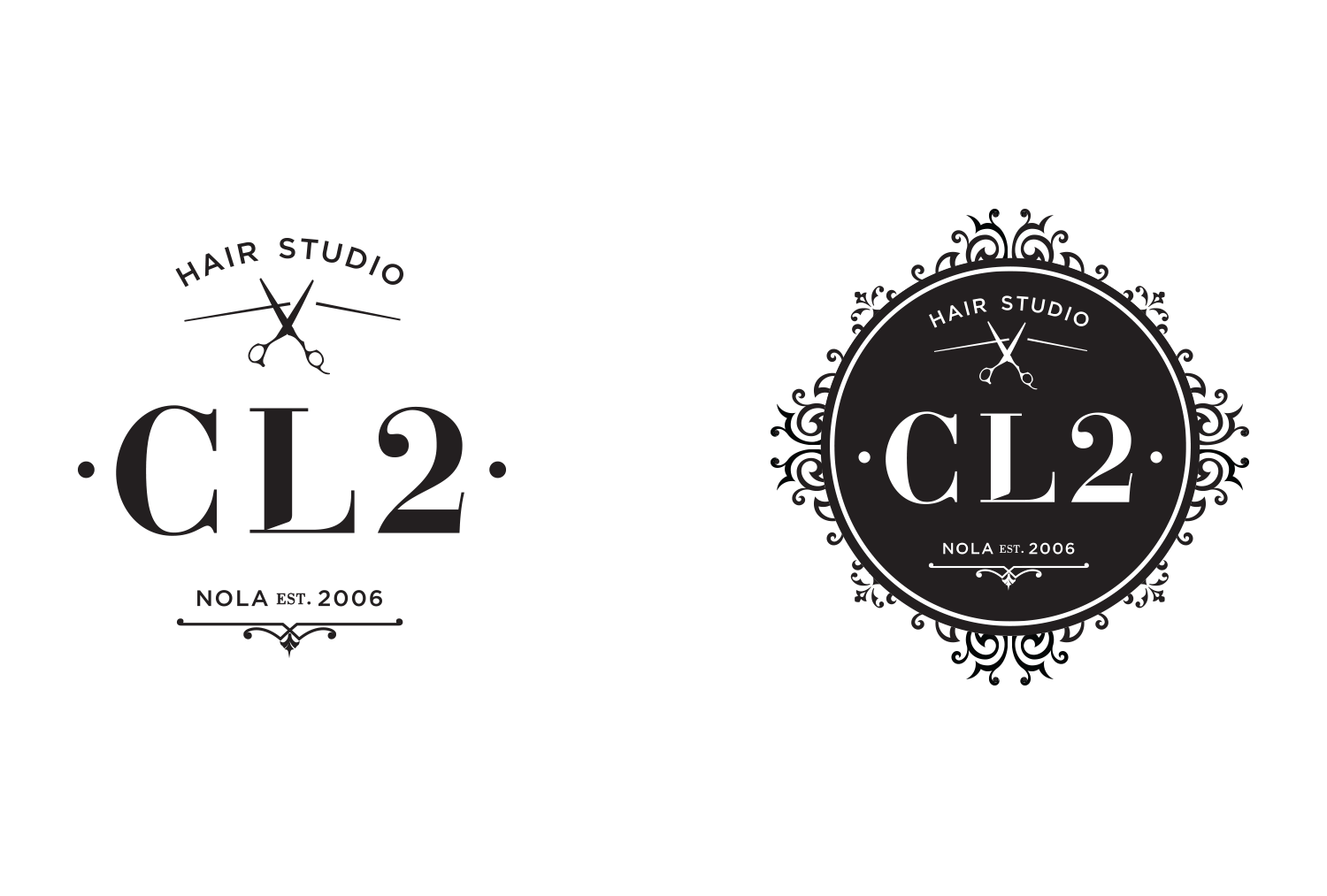Cl2 Logo - CL2 Hair Studio Kelly. Graphic Designer. San Francisco, CA