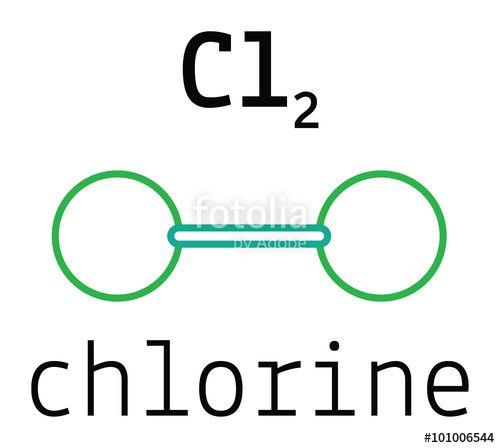 Cl2 Logo - Cl2 chlorine molecule