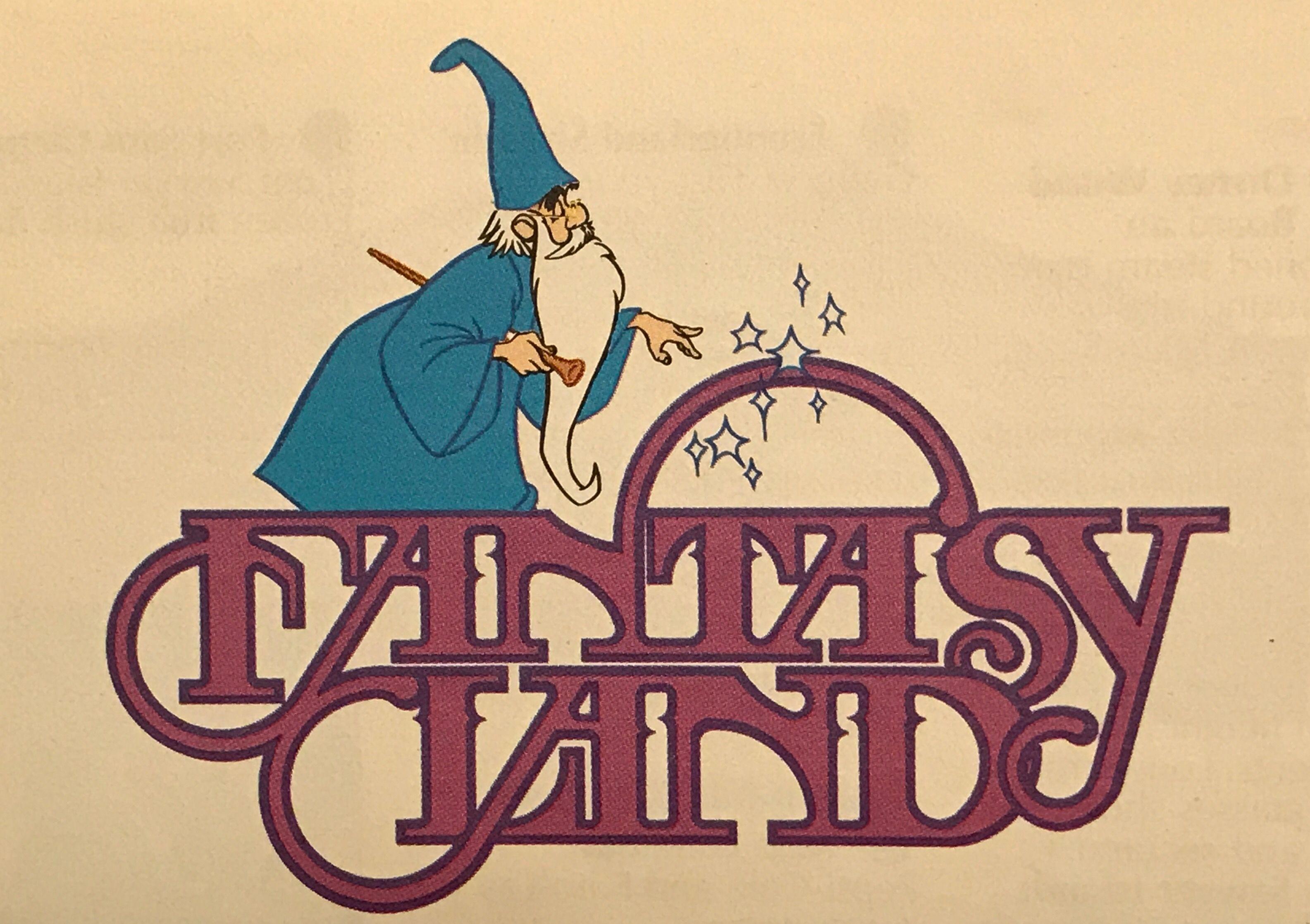 Fantasyland Logo - Vintage Fantasyland logo. | Magic Kingdom Attractions in Walt Dated ...
