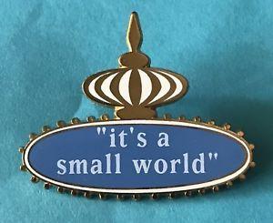 Fantasyland Logo - Details about DISNEY IT'S A SMALL WORLD SIGN LOGO FANTASYLAND DLR 50th  ANNIV SET LE PIN NEW