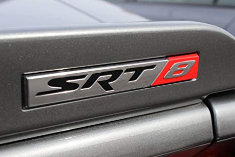 SRT8 Logo - Chrysler Jeep Dodge SRT8 Emblem Decal Badge Nameplate Mopar OEM