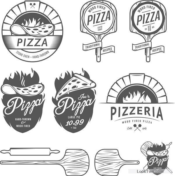 Pizzeria Logo - Vintage pizza logos design vectors free vector download | Pizzeria ...