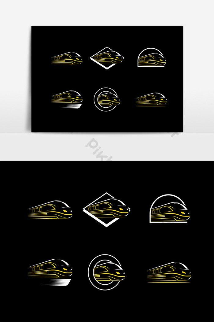 Maglev Logo - Maglev train logo design element | Graphic Elements template AI Free ...