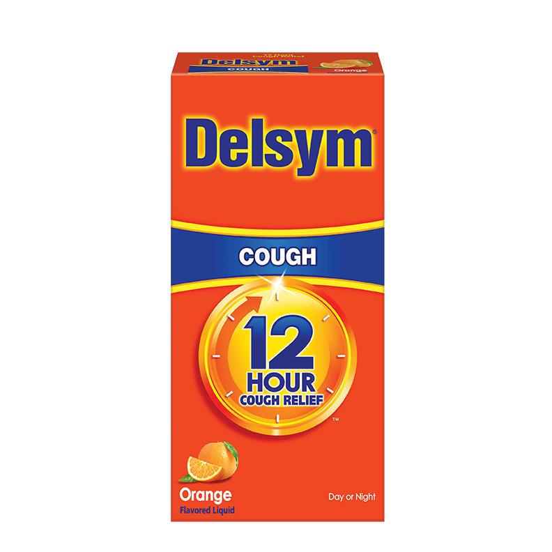 Delsym Logo - Delsym® 12 Hour Orange Cough Syrup. Delsym®