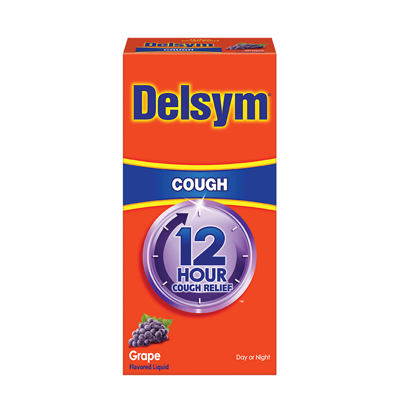 Delsym Logo - Delsym® 12 Hour Grape Cough Syrup. Delsym®