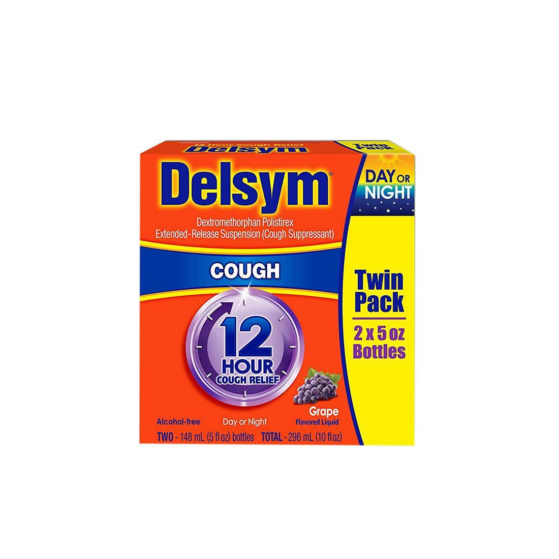 Delsym Logo - Delsym 12-Hour Cough Relief, 2 pk./5 oz.