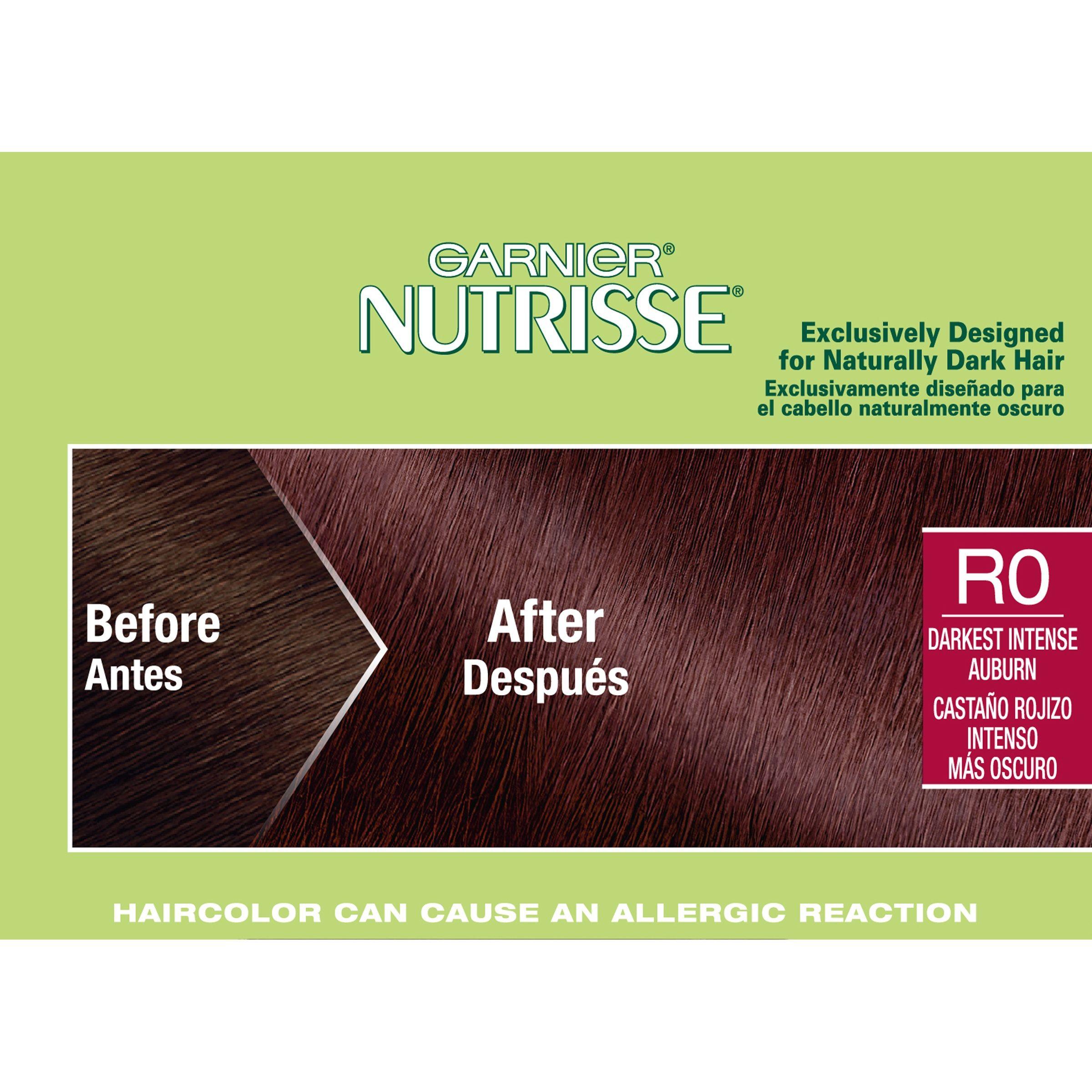 Nutrisse Logo - Garnier Nutrisse Ultra Color Nourishing Color Creme, R0 Darkest Intense Auburn