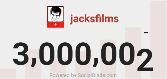 Jacksfilms Logo - Jacksfilms just hit 3,000,000 subscribers! : JacksFilms