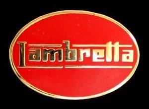Red Oval Logo - SCOOTER LAMBRETTA OVAL LOGO RED ENAMEL PIN BADGE