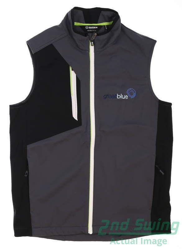 Sunice Logo - New W/ Logo Mens SUNICE Softshell Julius Vest Small S Gray MSRP $90 ...