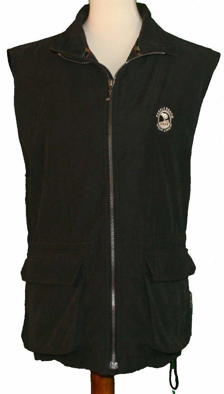 Sunice Logo - Sunice Long Fleece Lined Vest, Pebble Beach Logo, Size M