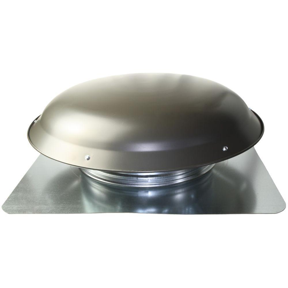 Ventamatic Logo - Ventamatic Cool Attic 1600 CFM-Heavy Duty Weathered Grey Galvanized Steel  Power Attic Roof Ventilator