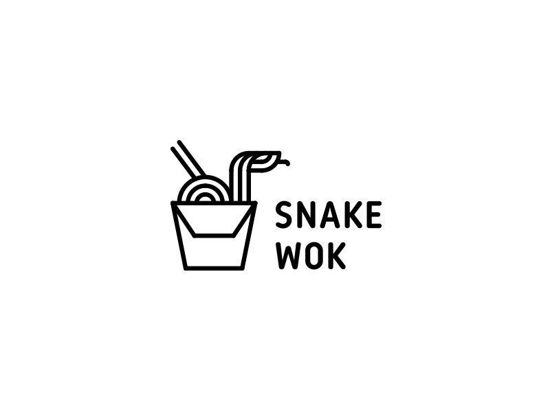 Wok Logo - Snake Wok Logo - Day 111 by last spark on Dribbble