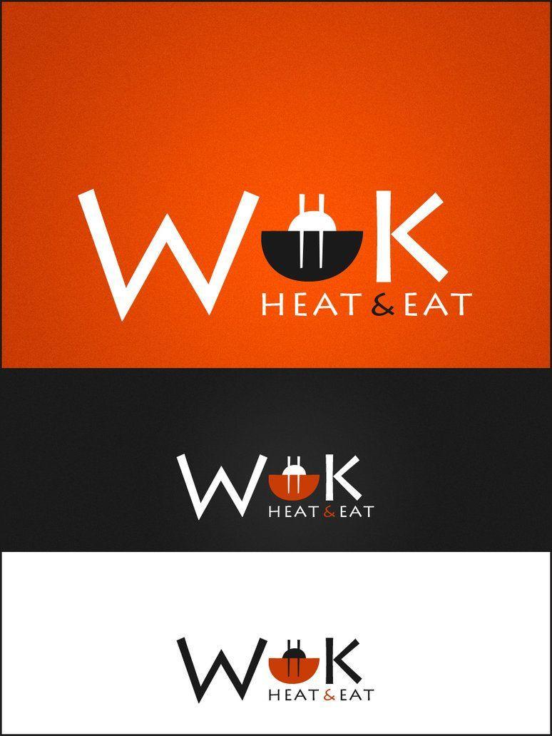 Wok Logo - Wok - heat and eat by Myrloenn | thai logo