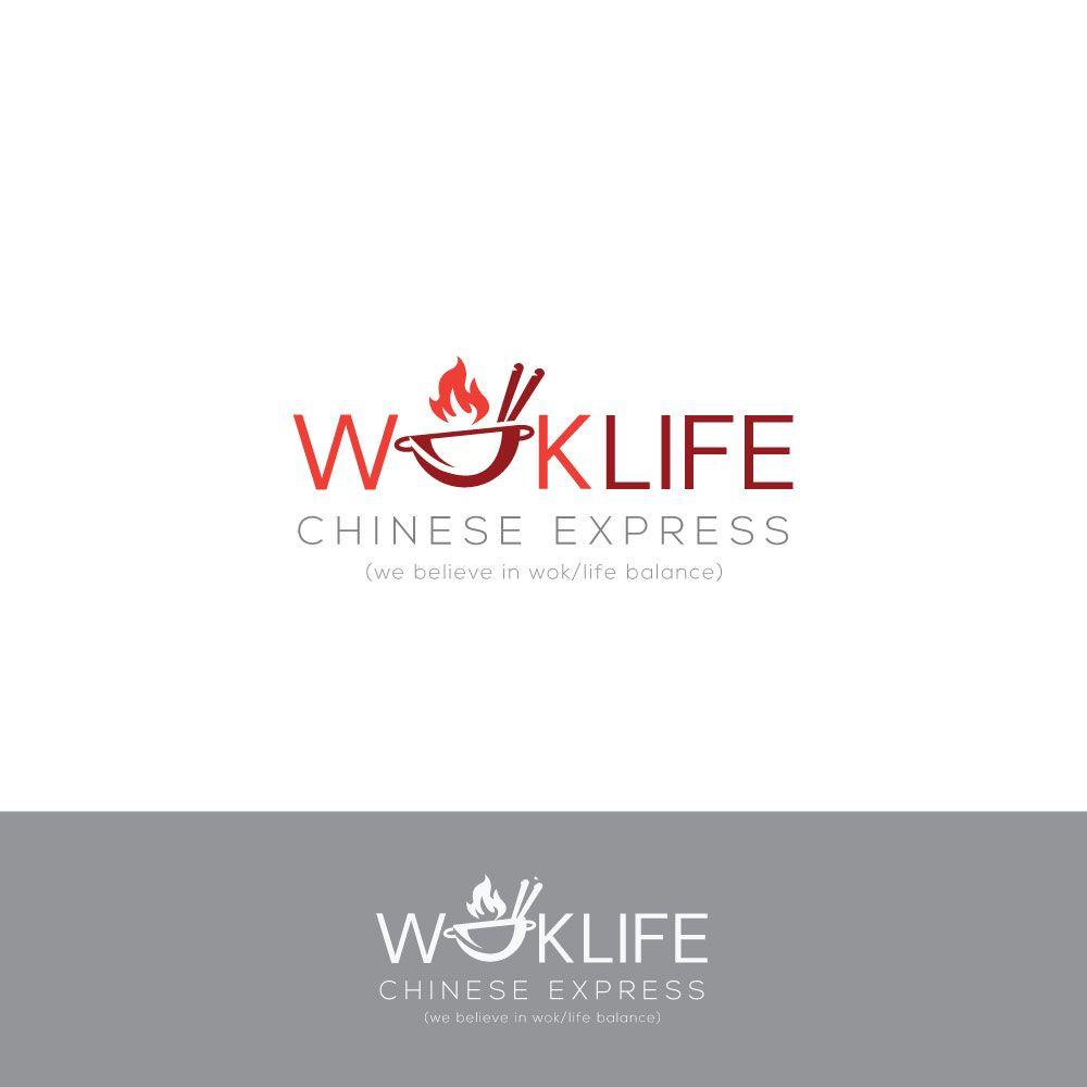 Wok Logo - Logo Design for Wok Life Chinese Express (we believe in wok/life ...