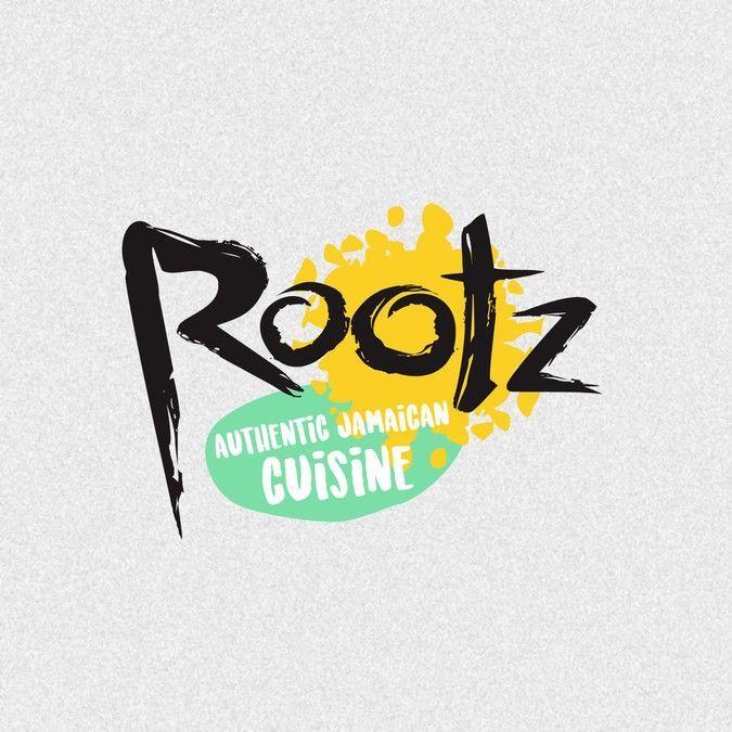 Jamaican Logo - Rootz, an artistic and modern logo for a Jamaican restaurant. by ...