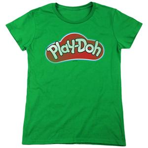 Play-Doh Logo - Play Doh Womens T Shirt Vintage Logo Kelly Tee