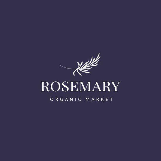 Rosemary Logo - Purple Rosemary Organic Market Logo - Templates by Canva