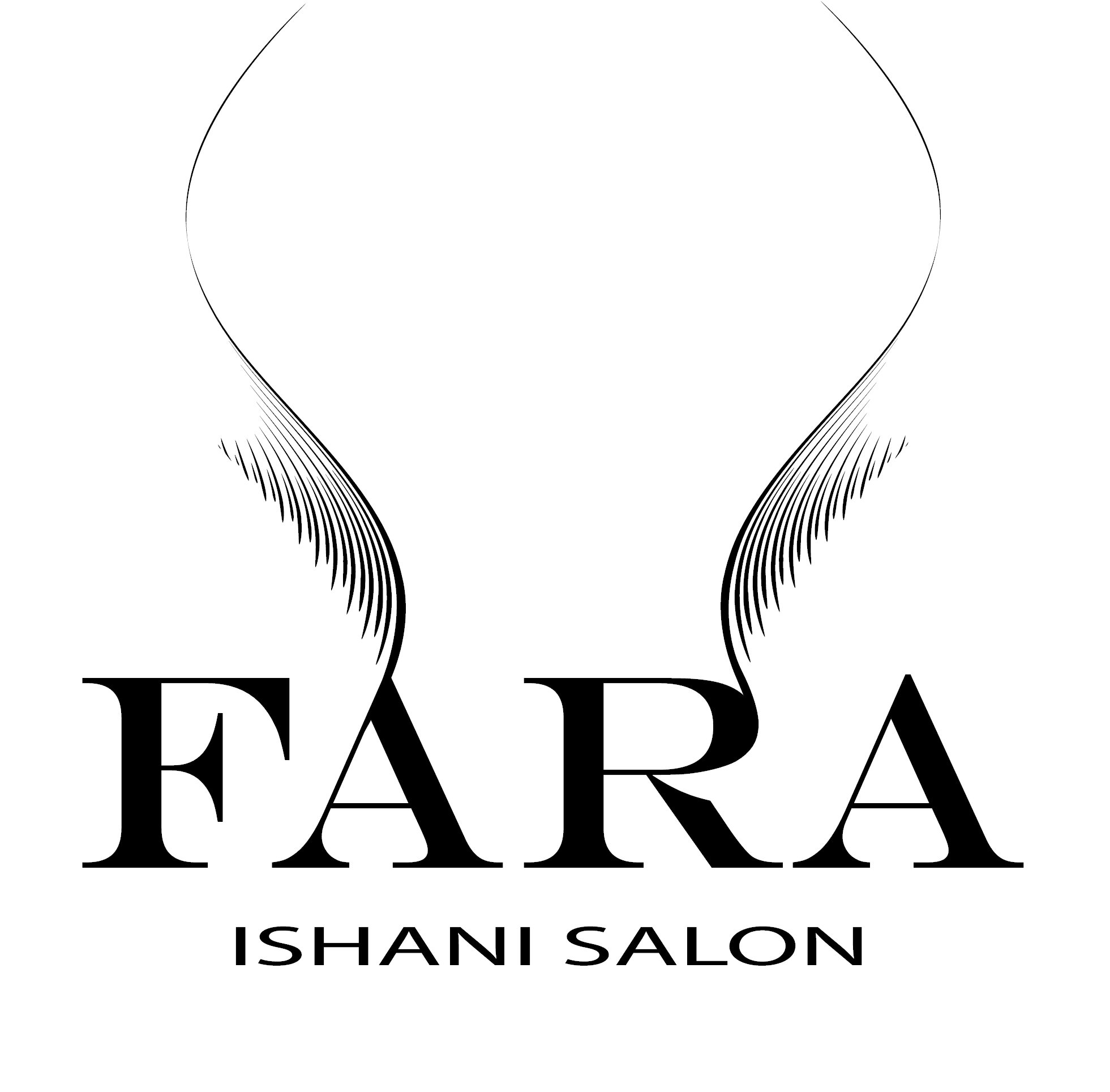Fara Logo - FARA LOGO BLACK WHITE BACKGROUND. FARA ISHANI SALON