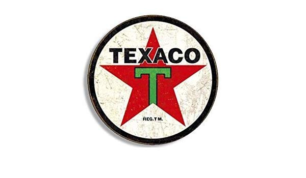 Gasoline Logo - Amazon.com: MAGNET Round Vintage TEXACO Gas Magnet(gasoline logo old ...