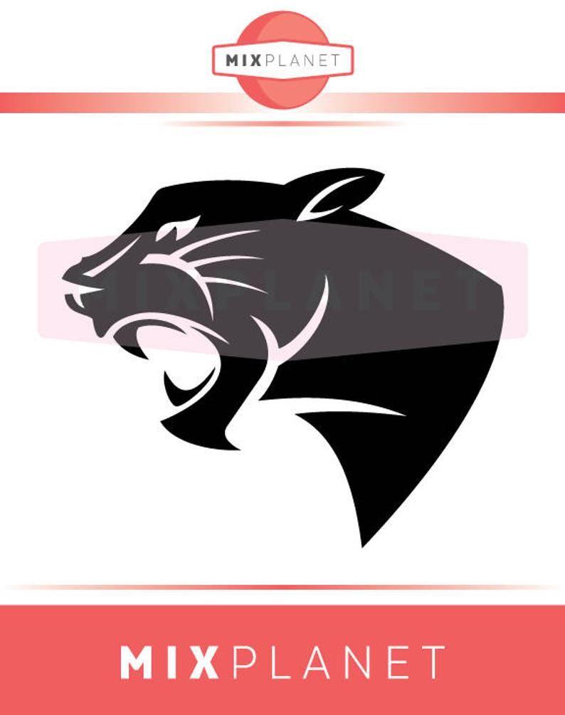 Panther Logo - Black Panther SVG Cut Files, Head Black Panther Logo DXF Cutting Files,  Black Panther Head Logo Svg Dxf Png Cuttable Files, Instant Download