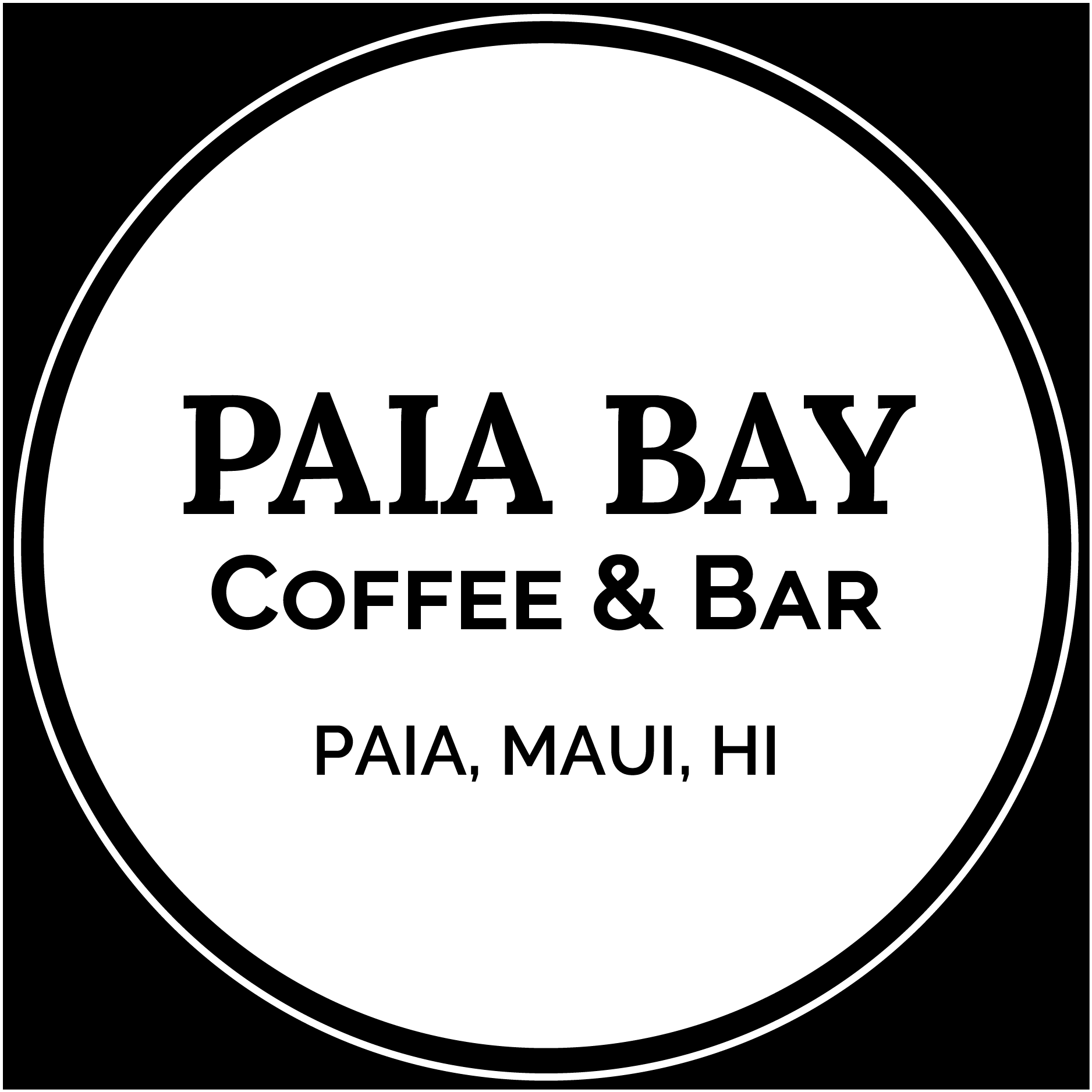 Paia Logo - Logo PBC 16. Paia Bay Coffee & Bar