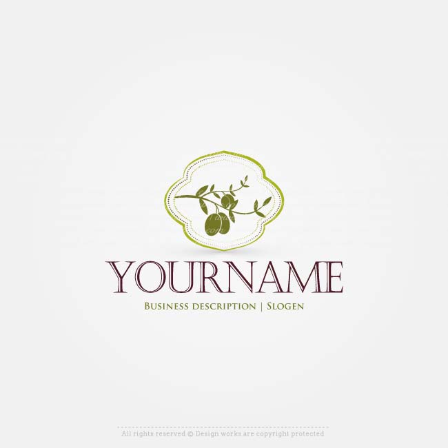 Olive Logo - Create a Logo - Olive logo template