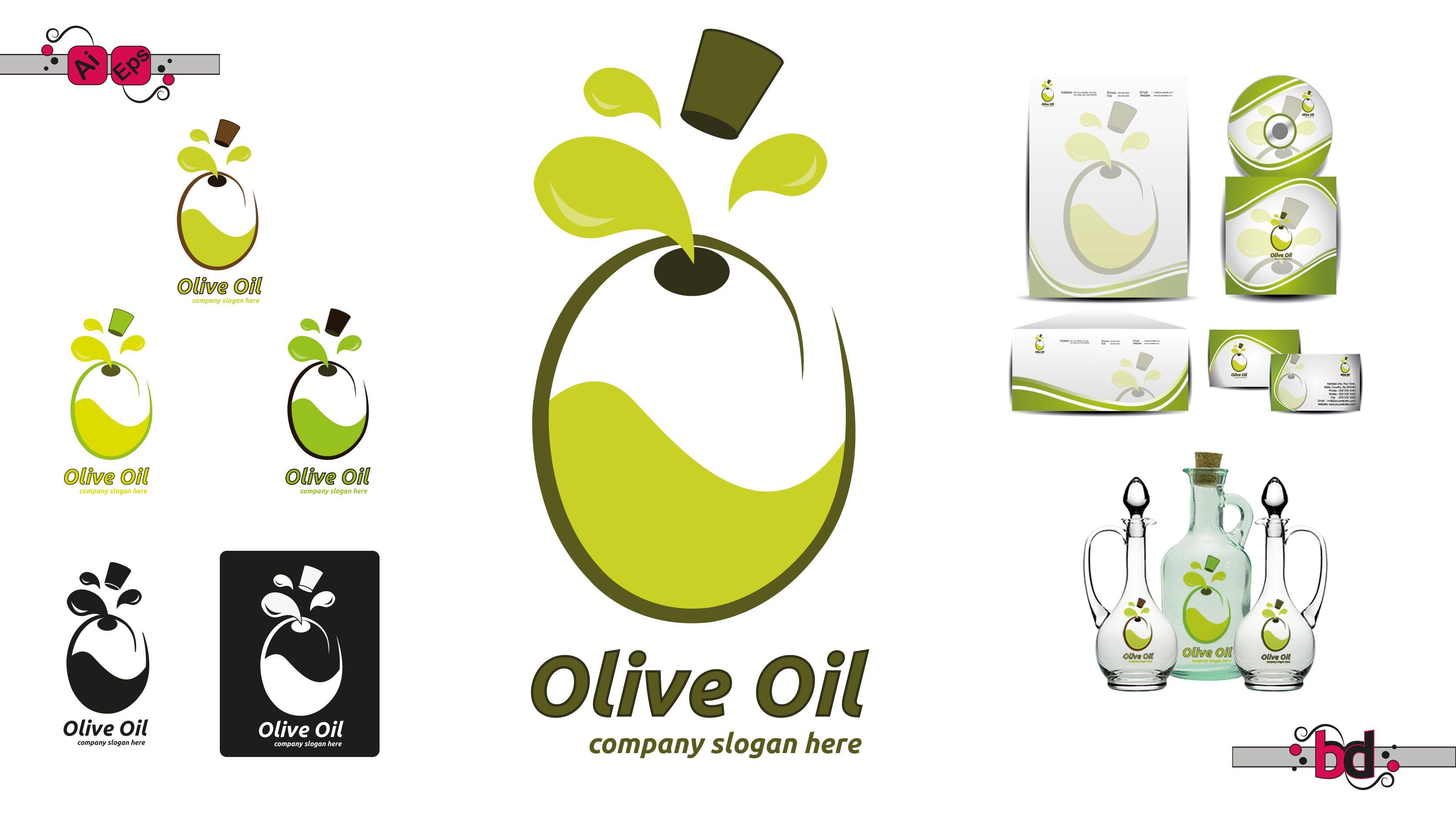 Olive Logo - Olive - Oil Logo - Logos & Graphics