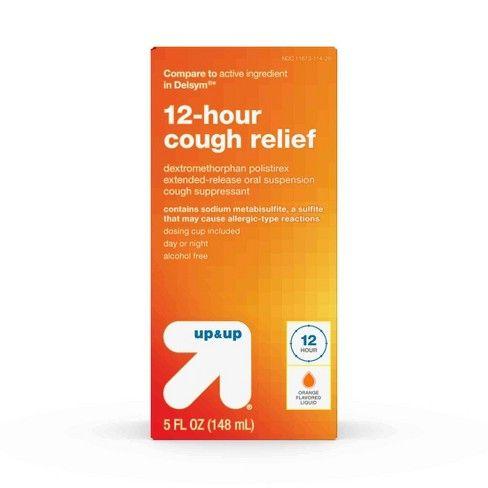 Delsym Logo - Cough Suppressant DM 12 Hour Relief Liquid - Orange - 5 fl oz - Up&Up™