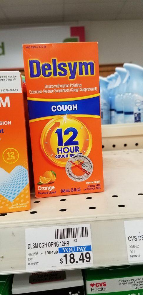 Delsym Logo - Delsym Cough Syrup: 12 Hour Cough Relief ($18.49) - Yelp