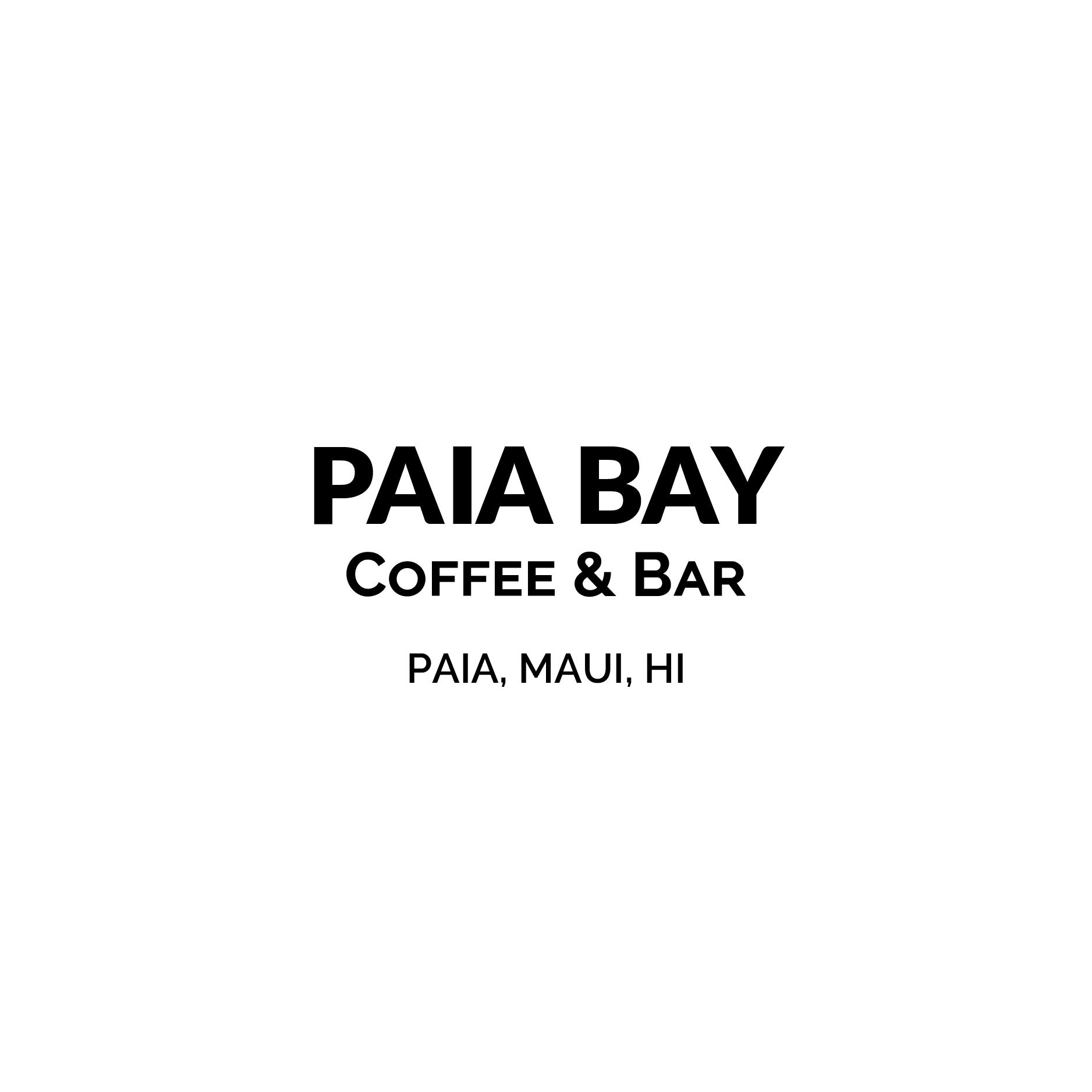 Paia Logo - Logo PBC 18. Paia Bay Coffee & Bar