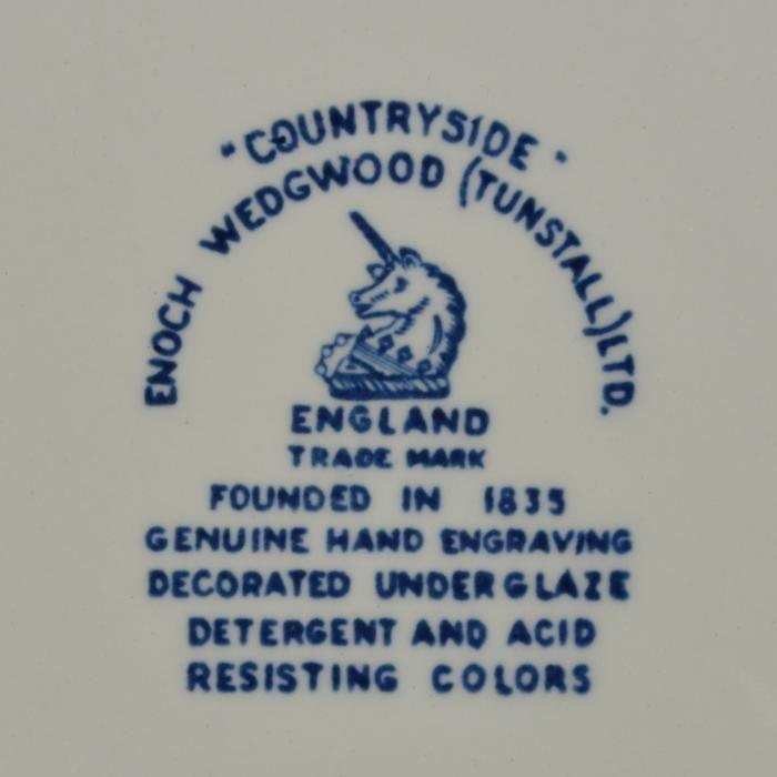 Wedgwood Logo - Wedgwood China | Countryside Blue, Pattern #: 0-01242, Enoch Wedgwood