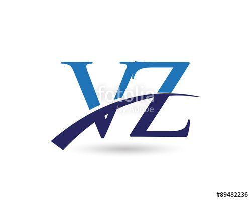 VZ Logo - VZ Letter Logo Swoosh