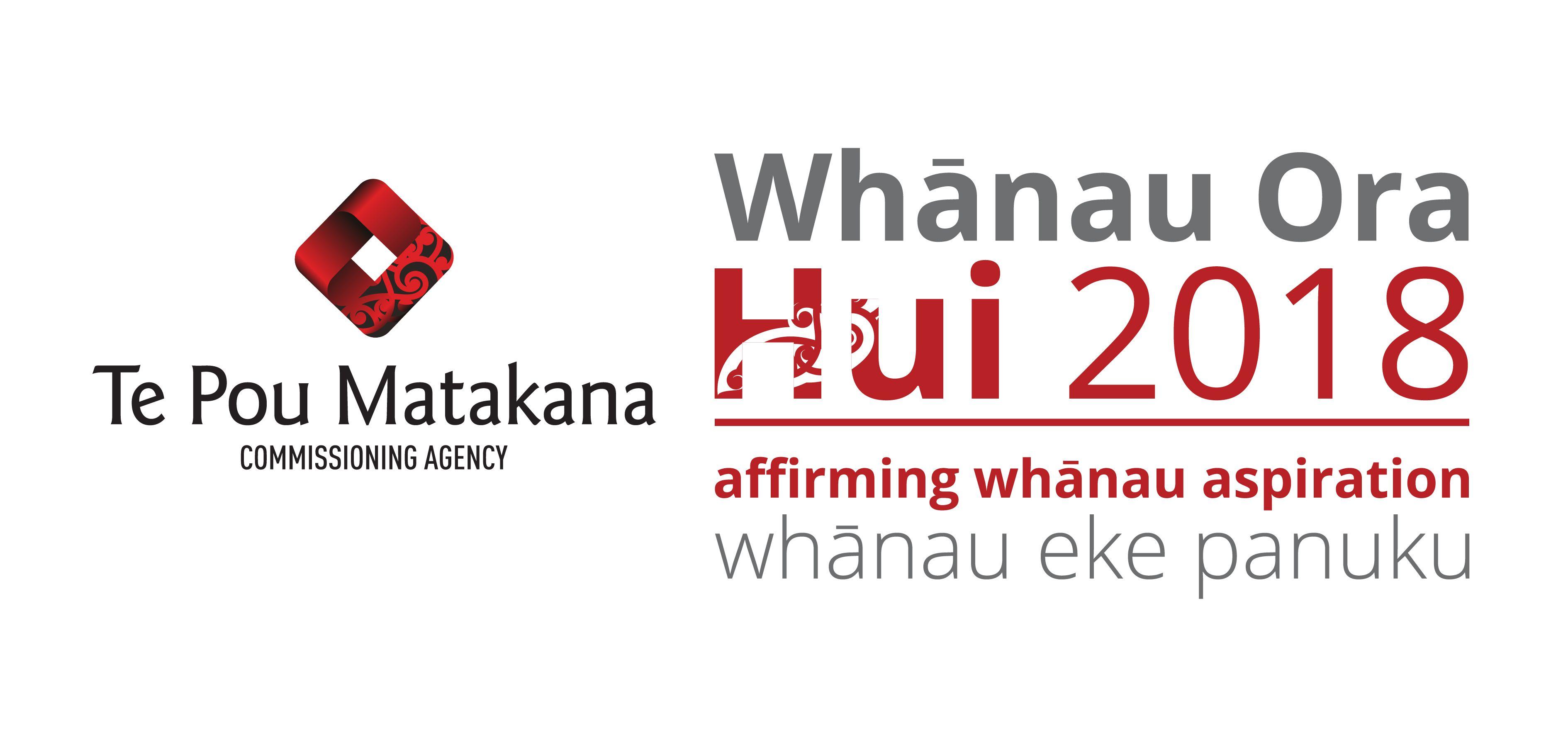 Hui Logo - Whānau Ora Hui 2018. Social Value Aotearoa