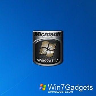 W7 Logo - Clock Sf W7 Logo - Windows 7 Desktop Gadget