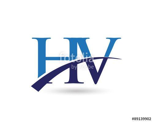 HV Logo - HV Logo Letter Swoosh Stock Image And Royalty Free Vector Files