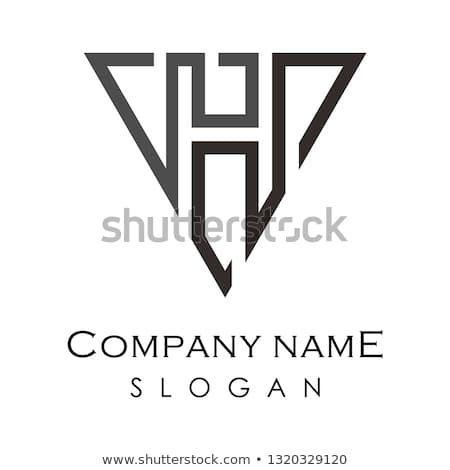 HV Logo - triangle letter H V VH HV vector logo template. Halucinated Rebrand