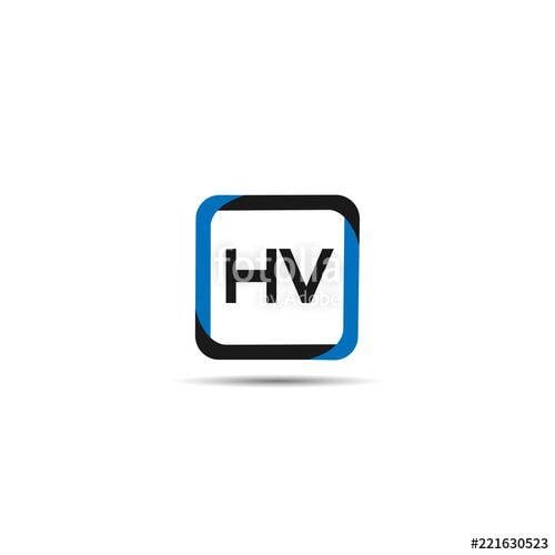 HV Logo - Initial Letter HV Logo Template Design