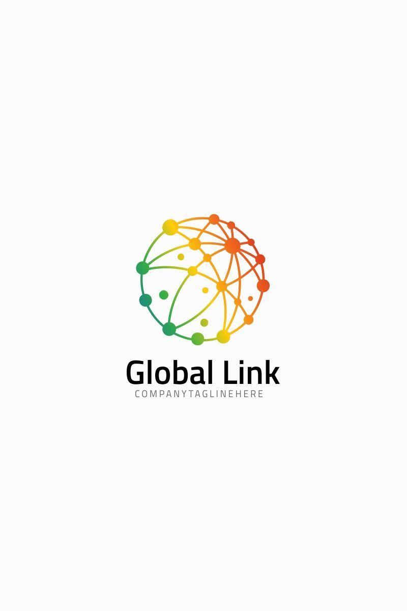 Link Logo - Global Digital Link Logo Template | Brand | Global logo, Logo design ...