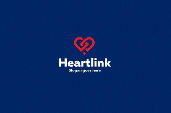 Link Logo - Heart Link Logo Template by Rudy-design on @creativemarket | лого ...