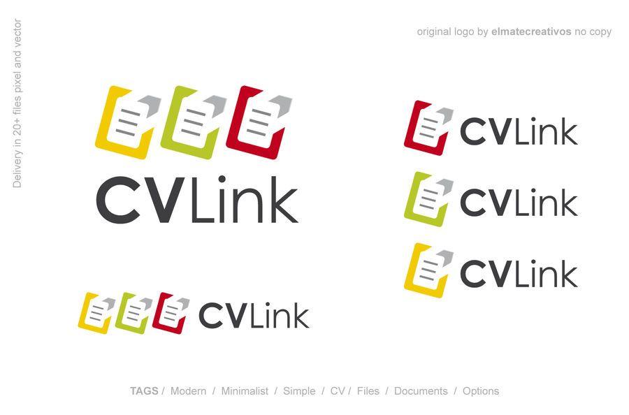 Link Logo - Entry #883 by elmatecreativos for Design a Logo for CV Link | Freelancer
