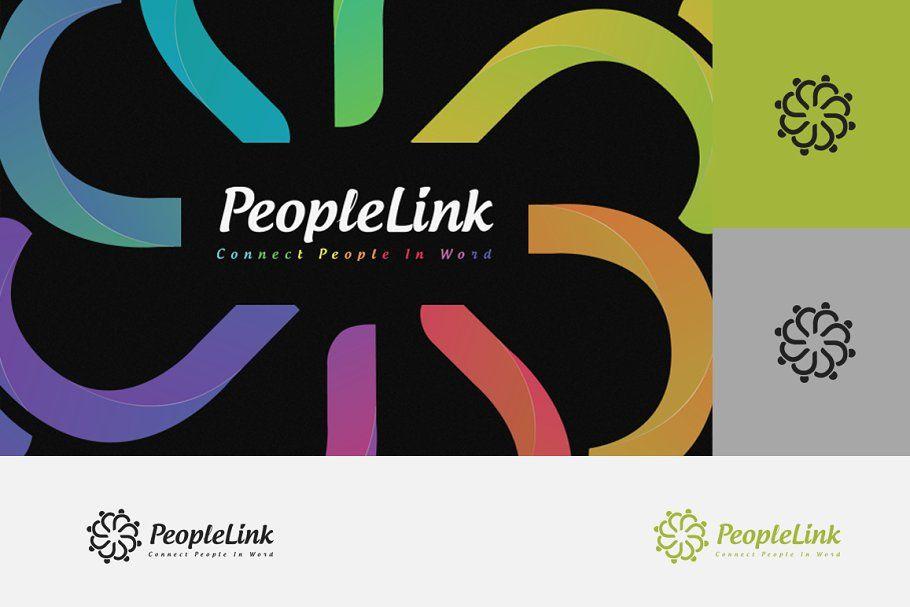 Link Logo - People Link Logo Logo Templates Creative Market