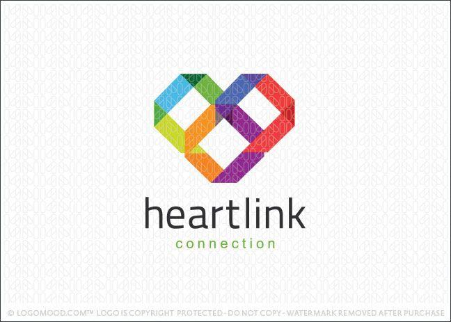 Link Logo - Heart Link | Readymade Logos for Sale