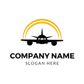 Red and Yellow Plane Logo - Free Transportation Logo Designs | DesignEvo Logo Maker